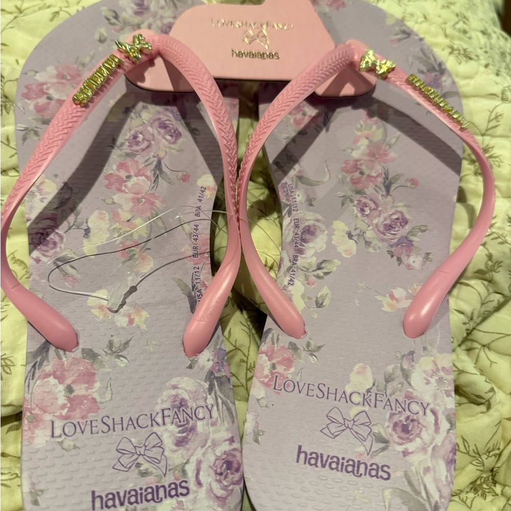 Havaianas Light Pink Flip Flops limited edition